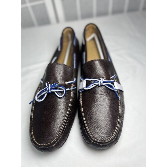 $190 Cole Haan Grant Canoe Dark Brown Pebble Leather Loafer Size 13 M NWOB main image 12